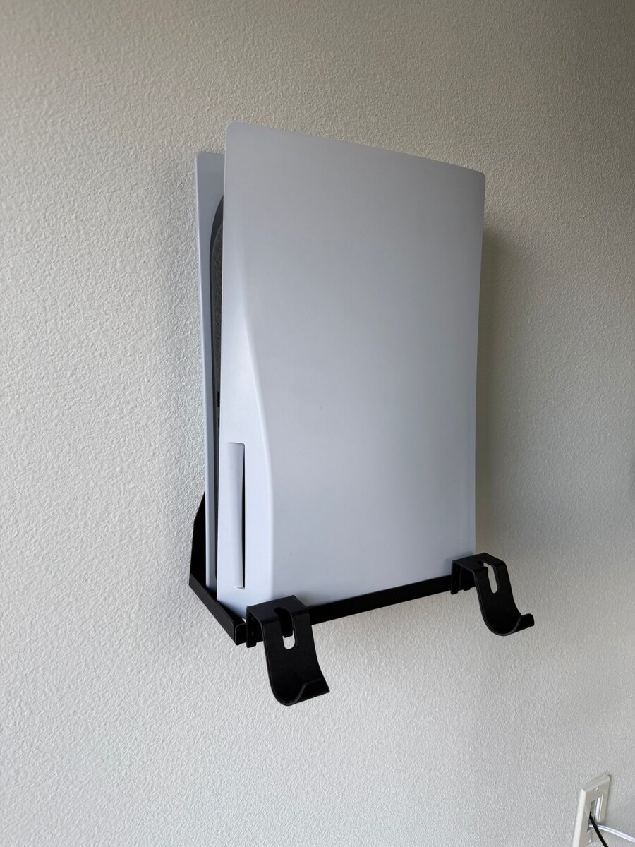 PS5 console wall mount installation, Houston TX