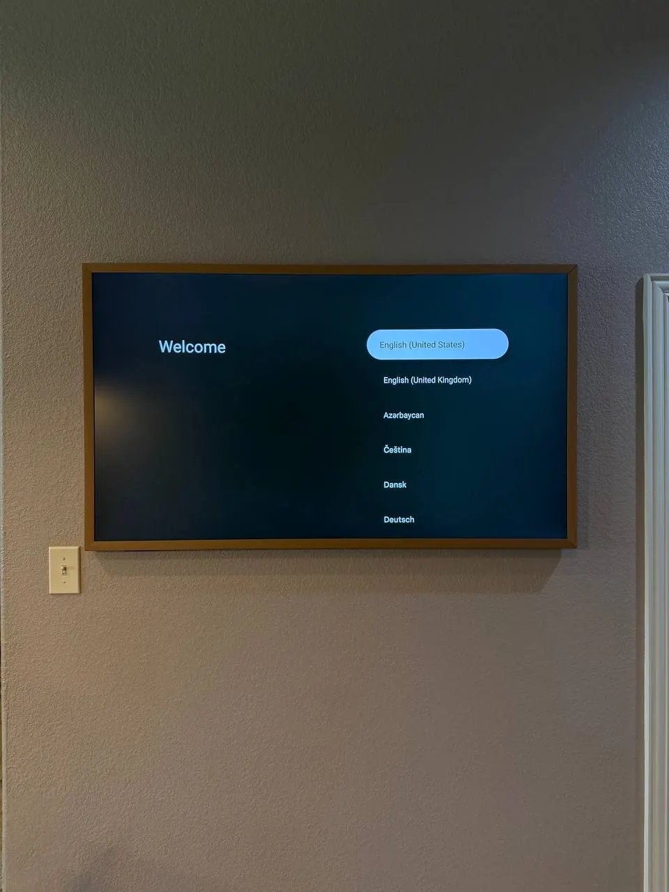 Samsung Frame TV no-gap flush wall mount, Houston TX #2